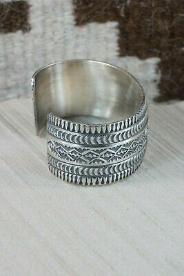 Navajo Sterling Silver Bracelet - Leonard Maloney - High Lonesome Trading
