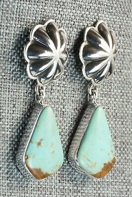 Turquoise & Sterling Silver Earrings - Lyle Piaso
