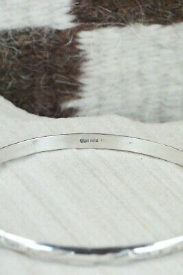 Navajo Sterling Silver Bangle - Elaine Tahe