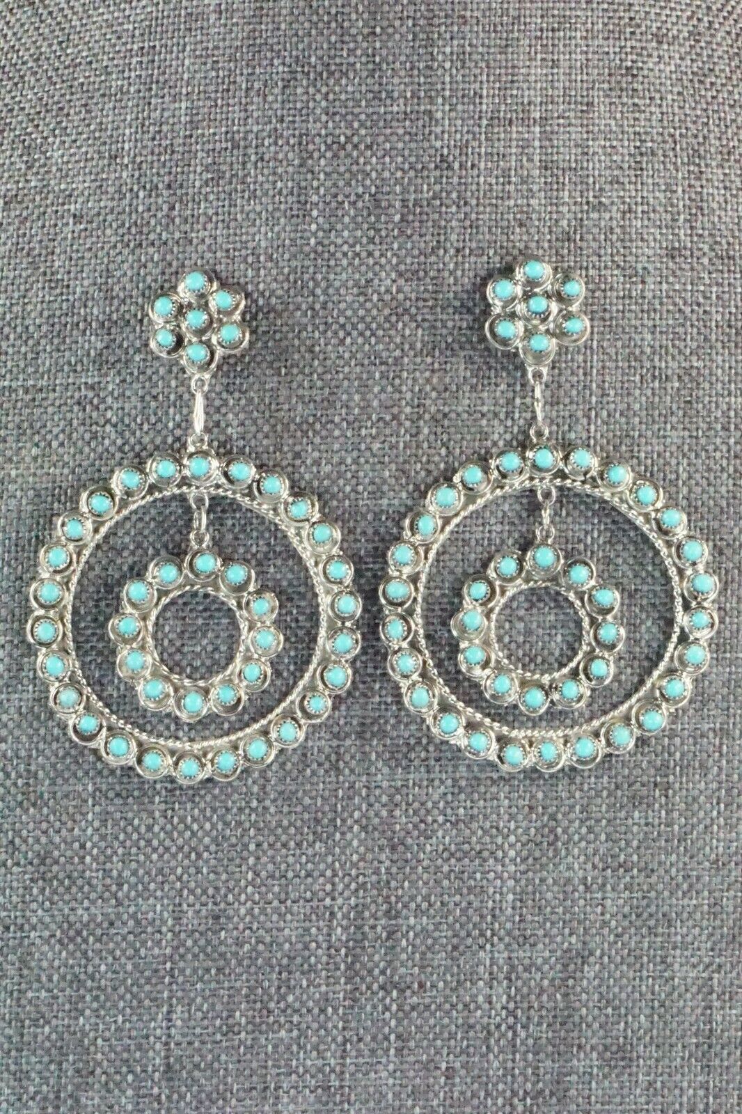 Turquoise & Sterling Silver Earrings - Waylon Johnson