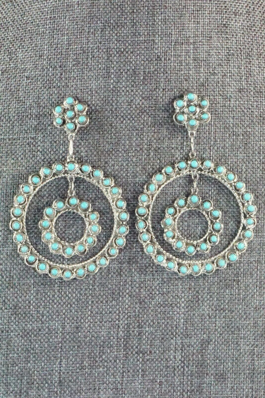 Turquoise & Sterling Silver Earrings - Waylon Johnson
