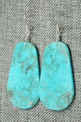 Turquoise & Sterling Silver Earrings - Lupe Lovato