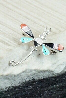 Multi Stone and Sterling Silver Pendant & Pin - Lyndon Ahiyite