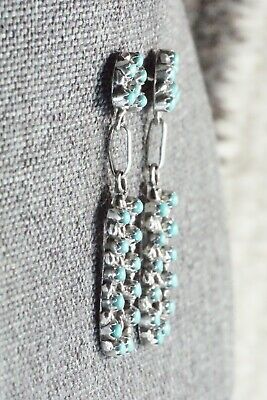 Turquoise & Sterling Silver Earrings - Randy Hooee