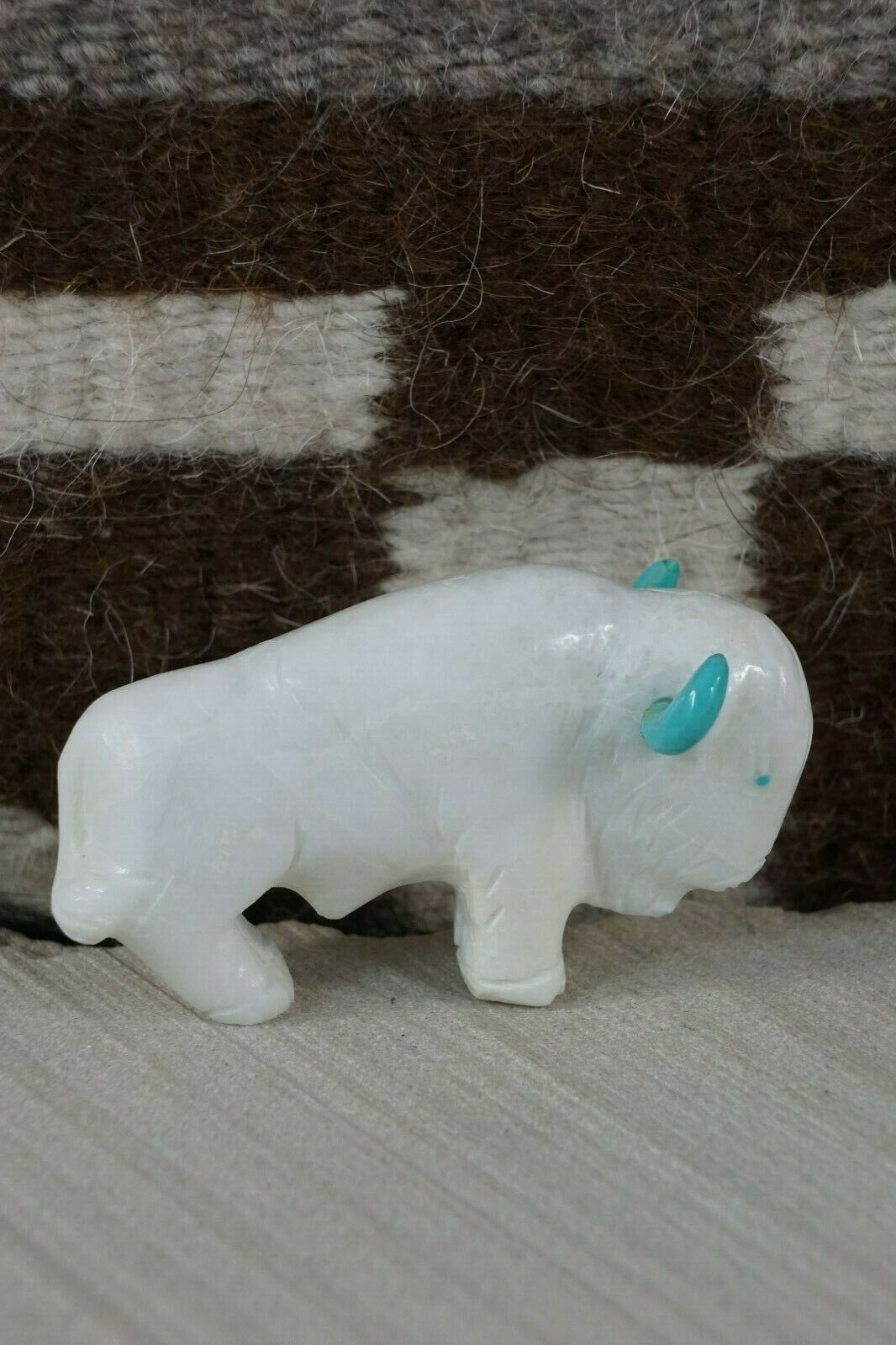 Buffalo Zuni Fetish Carving - Cody Nastacio - High Lonesome Trading