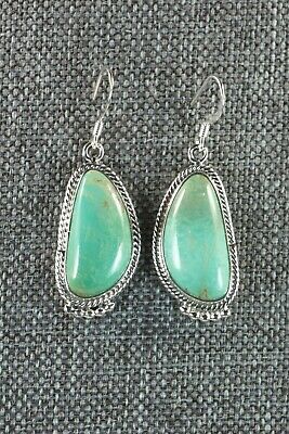 Turquoise & Sterling Silver Earrings - Lee Shorty - Navajo