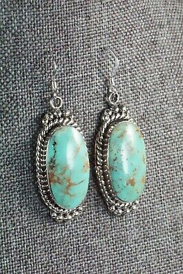Turquoise & Sterling Silver Earrings - Greg Yazzie
