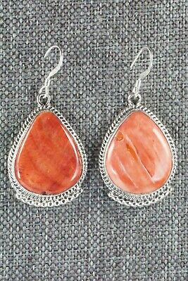 Spiny Oyster & Sterling Silver Earrings - Sharon McCarthy - High Lonesome Trading