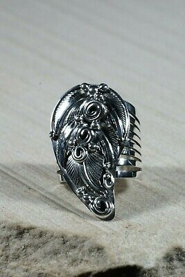Navajo Sterling Silver Ring - Darrell Morgan - Size 10 - High Lonesome Trading