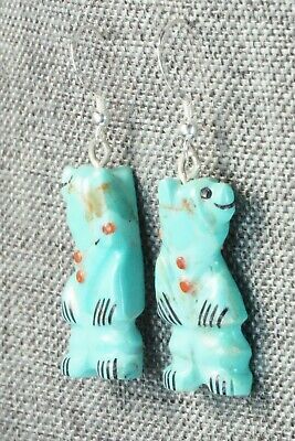 Turquoise & Sterling Silver Earrings - Claudia Peina