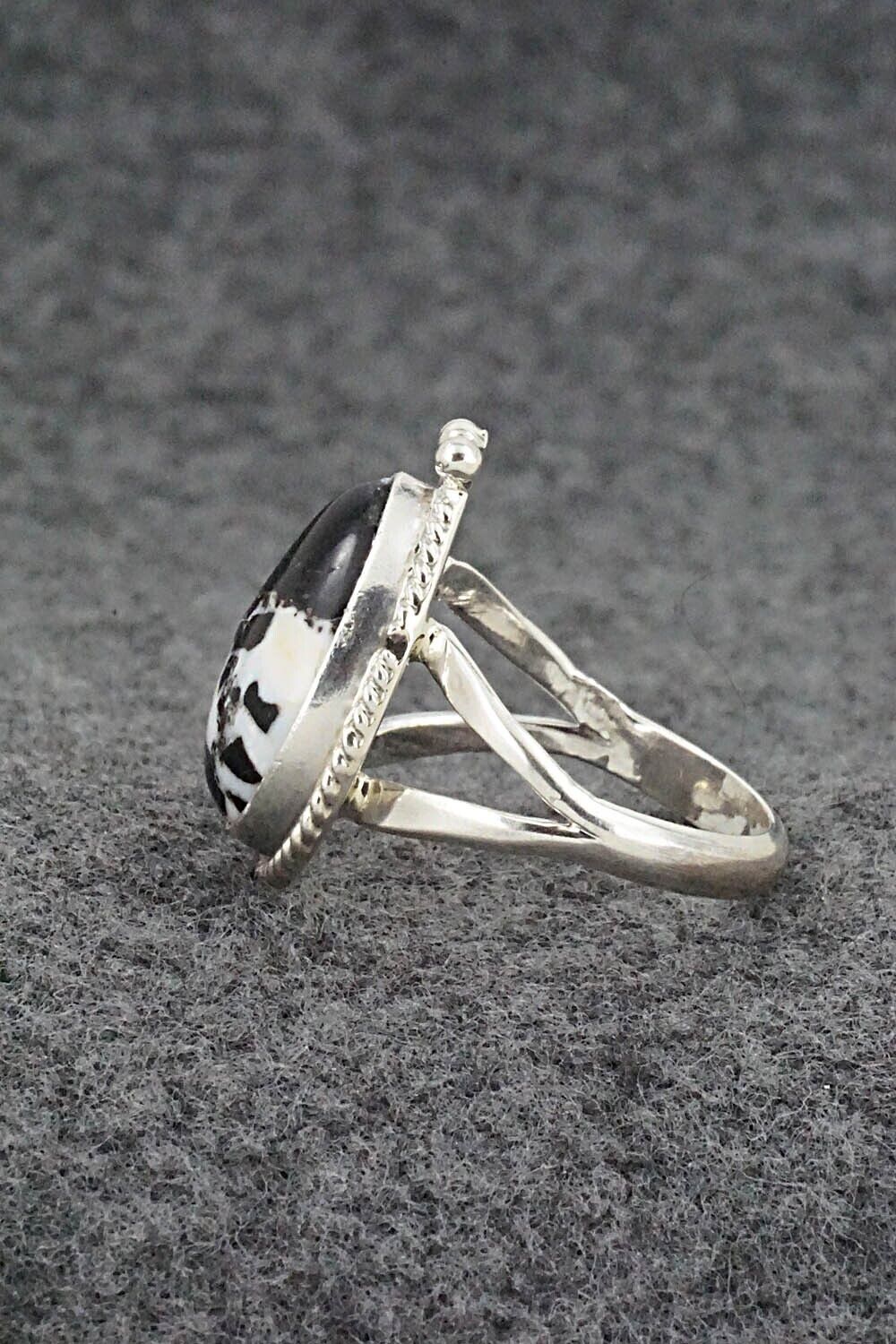 White Buffalo & Sterling Silver Ring - Benjamin Martinez - Size 9.25