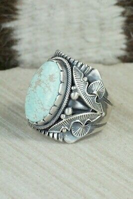 Turquoise & Sterling Silver Ring - Derrick Gordon - Size 12
