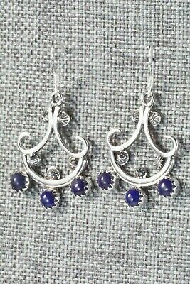 Lapis & Sterling Silver Earrings - Navajo