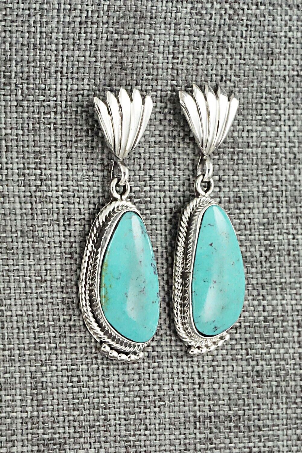 Turquoise and Sterling Silver Earrings - Sharon McCarthy
