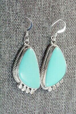 Turquoise and Sterling Silver Earrings - Sharon McCarthy