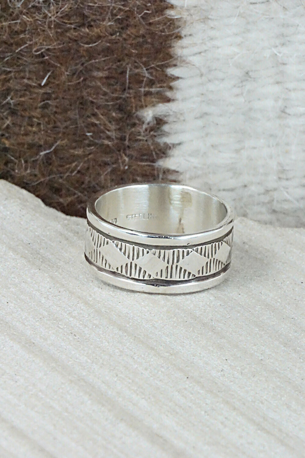 Sterling Silver Ring - Bruce Morgan - Size 9.5