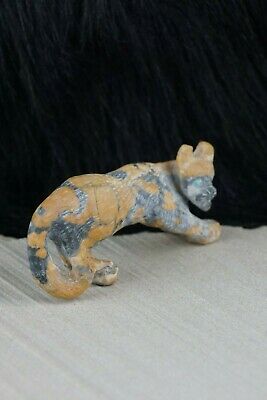 Mountain Lion Zuni Fetish Carving- Wilfred Cheama - High Lonesome Trading