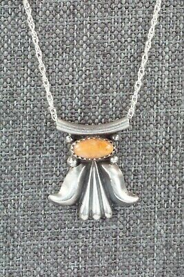 Spiny Oyster & Sterling Silver Necklace - Sharon McCarthy