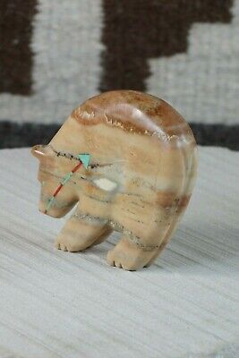 Bear Zuni Fetish Carving - Andres Quandelacy - High Lonesome Trading