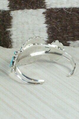 Turquoise & Sterling Silver Bracelet - Delbert Booqua - High Lonesome Trading