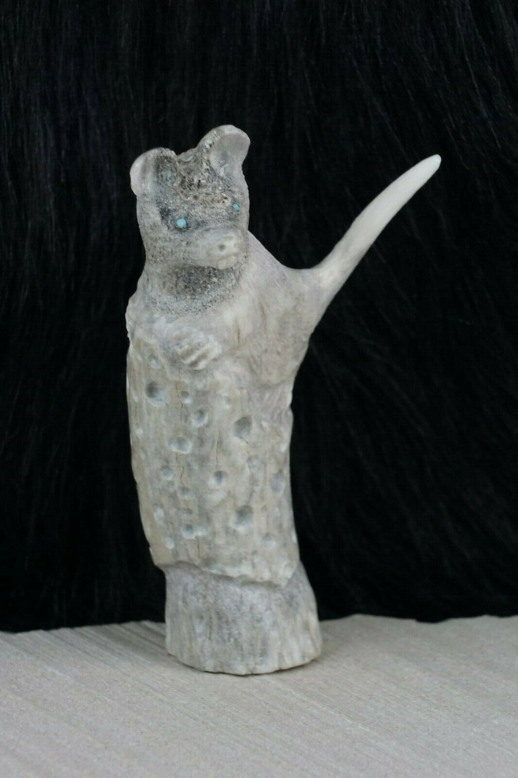 Mouse Zuni Fetish Carving - Maxx Laate - High Lonesome Trading