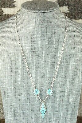 Turquoise & Sterling Silver Necklace - Velda Nastacio