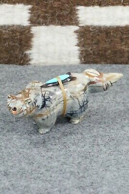 Wolf Zuni Fetish Carving - Freddie Leekya