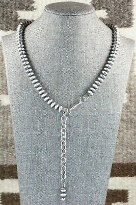 Sterling Silver Navajo Pearl Necklace - Tonisha Haley