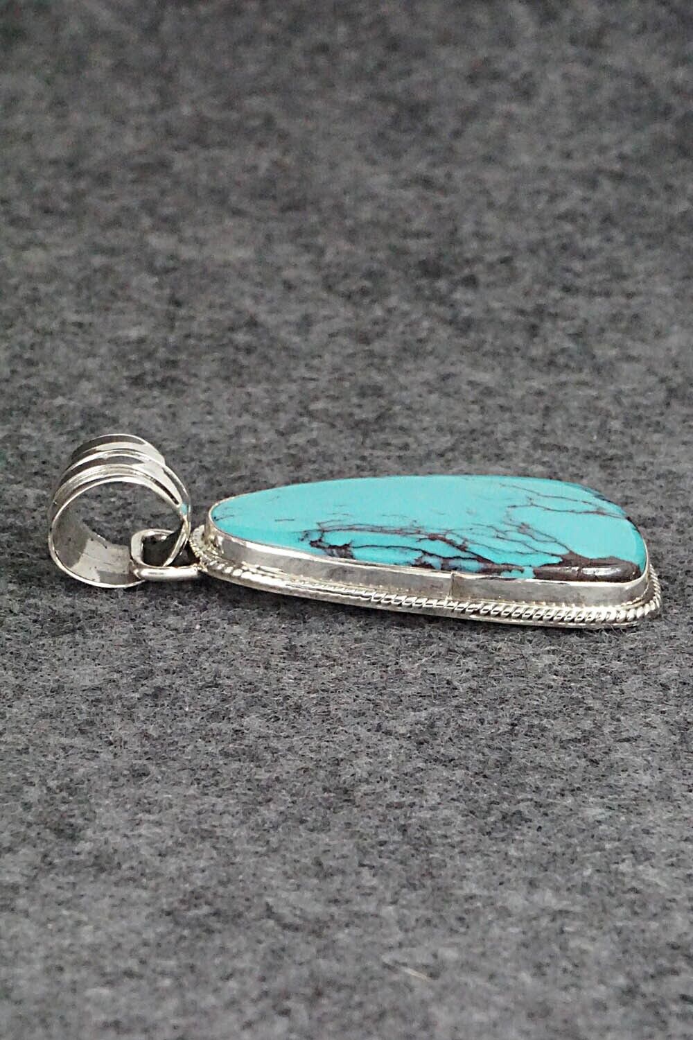 Turquoise and Sterling Silver Pendant - Sharon McCarthy
