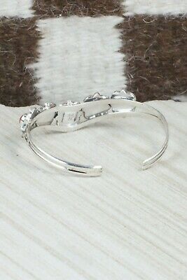 Coral & Sterling Silver Bracelet - Bobby Platero