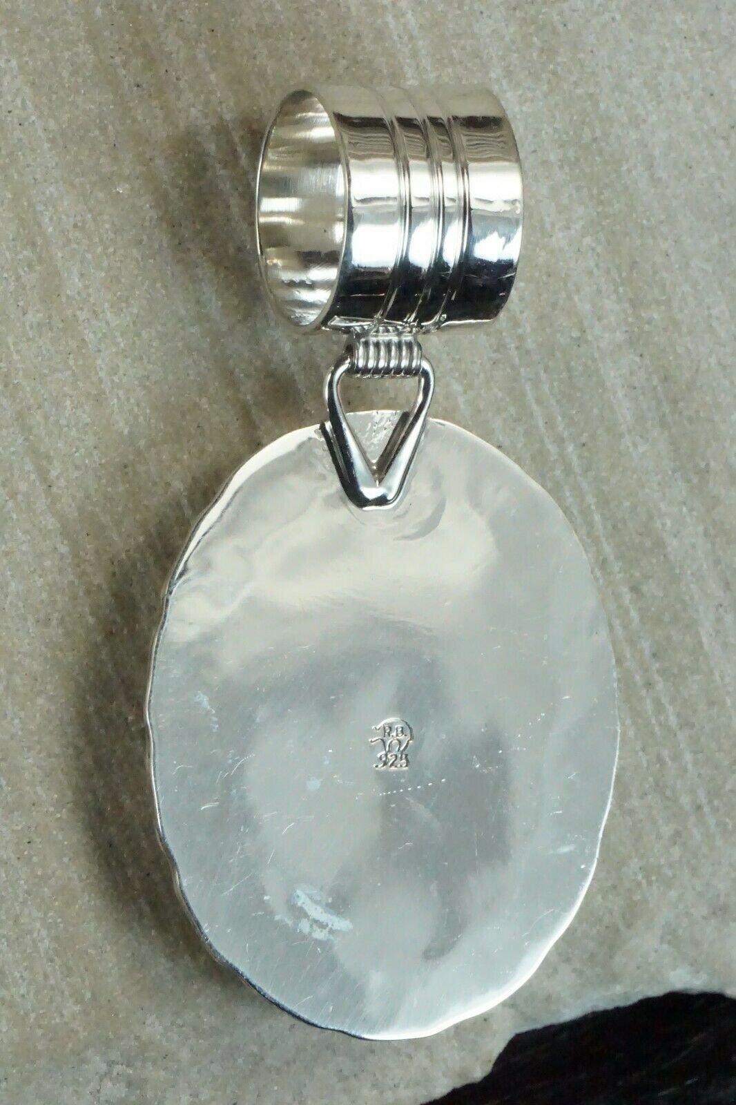 Turquoise & Sterling Silver Pendant - Gregg Yazzie