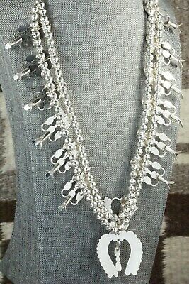 Coral & Sterling Silver Squash Blossom Set - Claudine Penketewa