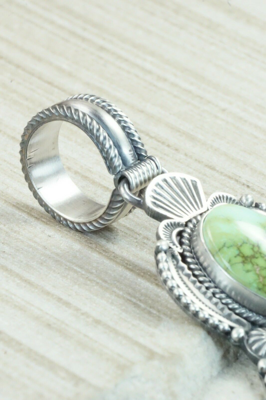 Turquoise & Sterling Silver Pendant - Michael Calladitto