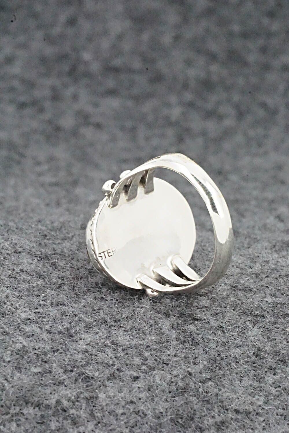 White Buffalo & Sterling Silver Ring - Grace Kenneth - Size 5