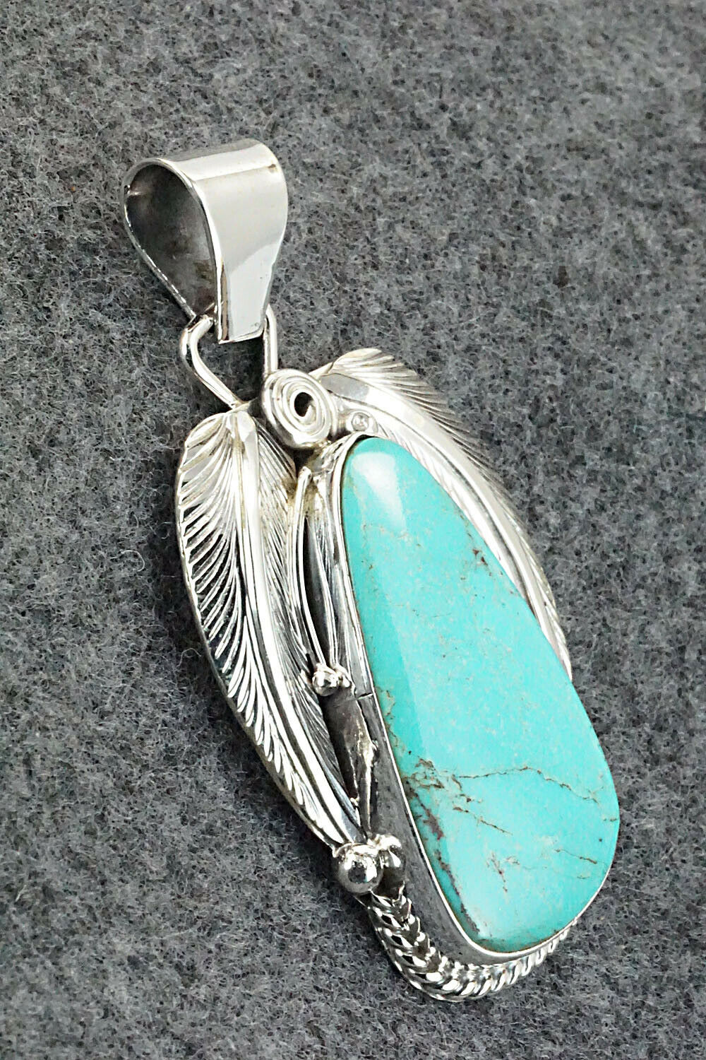 Turquoise & Sterling Silver Pendant - Davey Morgan