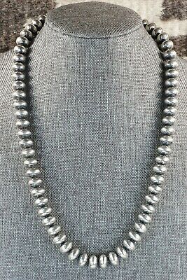 Navajo Sterling Silver Pearl Necklace - Jan Mariano