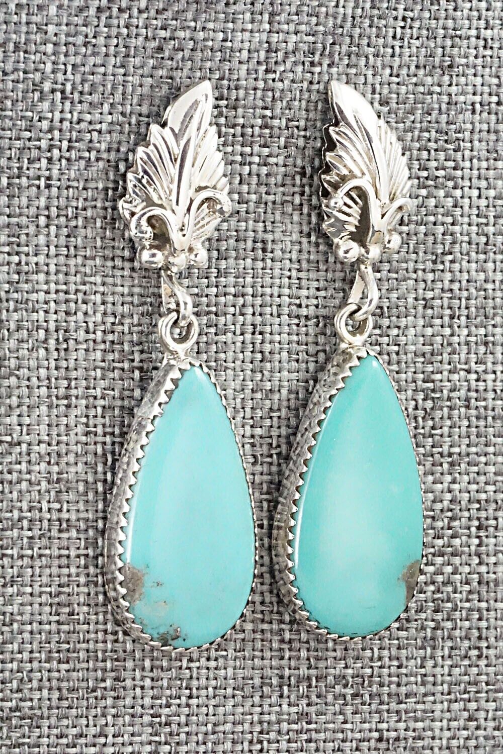 Turquoise & Sterling Silver Earrings - Annie Spencer