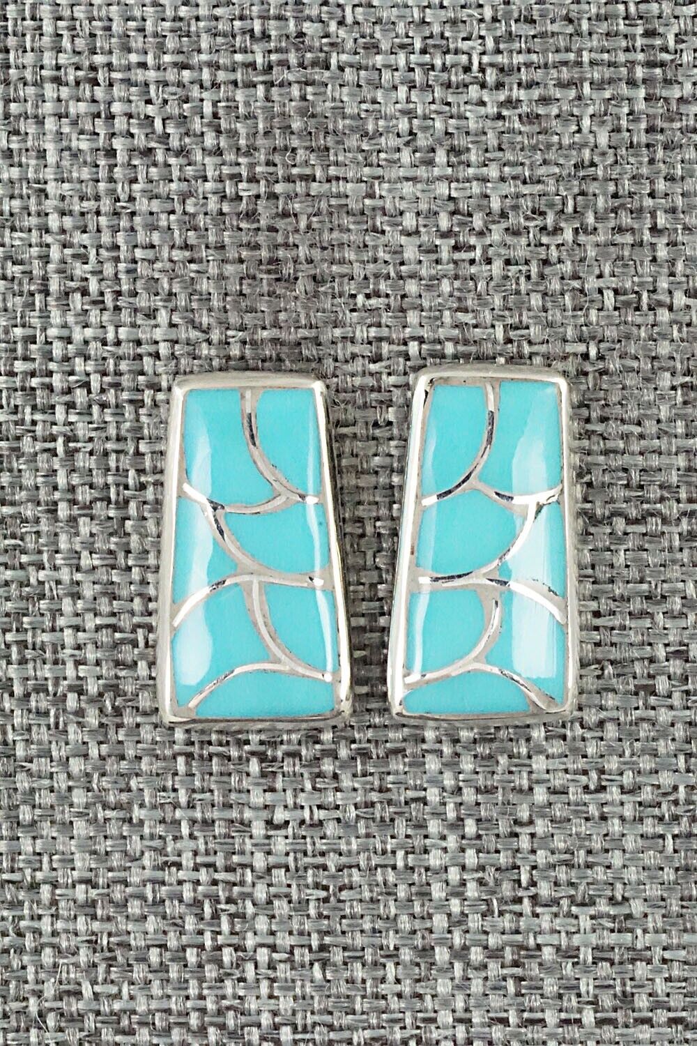 Turquoise & Sterling Silver Earrings - Orena Leekya