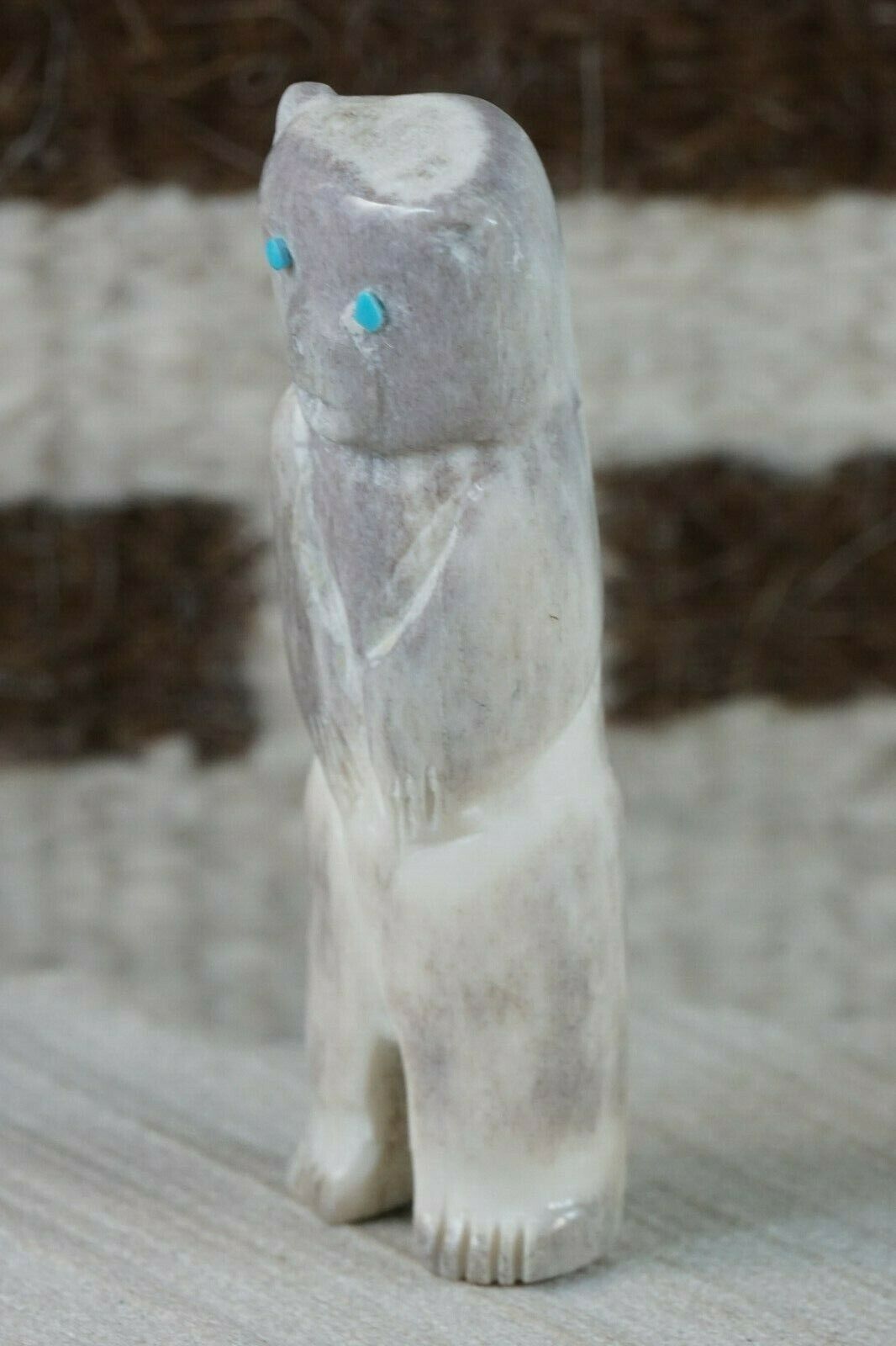 Bear Zuni Fetish Carving - Faron Lowsayatee - High Lonesome Trading