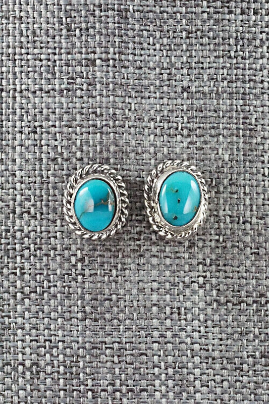 Turquoise & Sterling Silver Earrings - Jan Mariano
