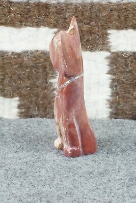 Cat Zuni Fetish Carving - Kenny Chavez