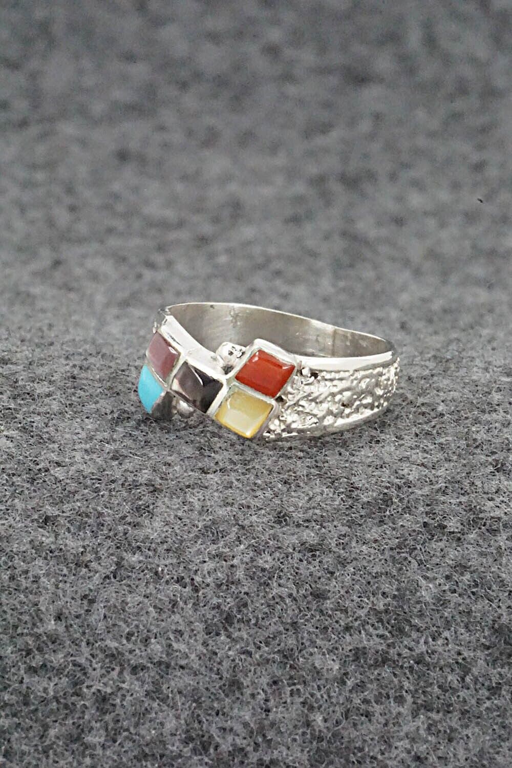 Multi Stone & Sterling Silver Ring - Bonnie Quam - Size 6.5