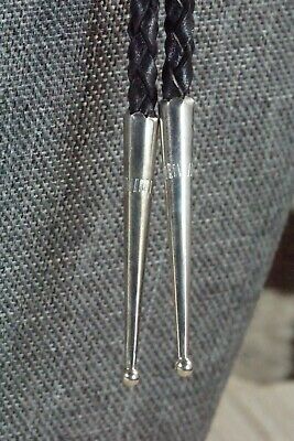 Turquoise & Sterling Silver Bolo Tie - Shirley Skeets