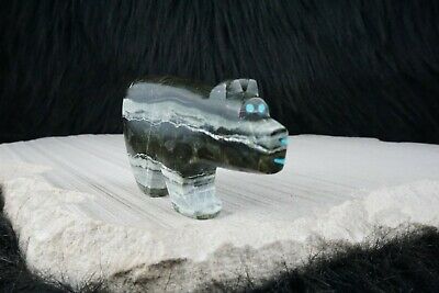 Bear Zuni Fetish Carving - Bernard Laiwakete - High Lonesome Trading