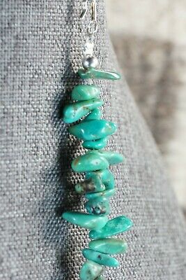 Navajo Turquoise & Sterling Silver Link Bracelet - Native American