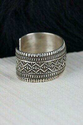 Navajo Sterling Silver Bracelet - Leonard Maloney - High Lonesome Trading