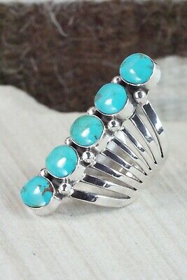 Turquoise & Sterling Silver Ring - Thomas Yazzie - Size 9