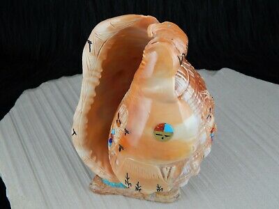Corn Maiden & Zuni Eagle Fetish Carving - Gloria Chattin - High Lonesome Trading
