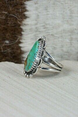 Navajo Turquoise and Sterling Silver Ring - Garrison Boyd - Size 6.5