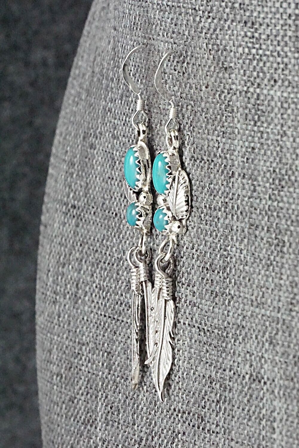 Turquoise & Sterling Silver Earrings - Annie Spencer